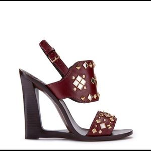Tory Burch Kingsbridge Studded Open-Wedge Sandal